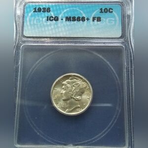 1936 Dime MS66+